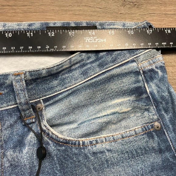 Rag Bone Fit 4 Miramar Jeans Mens 34 Light Wash Blue Faux Denim Greenwood NWT - Picture 10 of 13